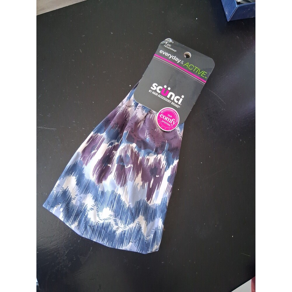 Scunci Headwrap #32713 Hair Accessory Everyday & Active Blue & Purple NWT